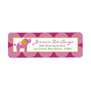 .75"x2.25" Return Address Label Sweet Safari