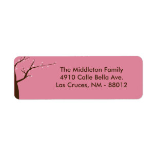 .75"x2.25"  WT Cherry Blossom Return Label