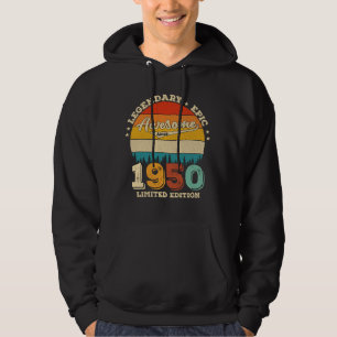 75 Year Old Bday 1950 Awesome 75th Birthday Gift Hoodie