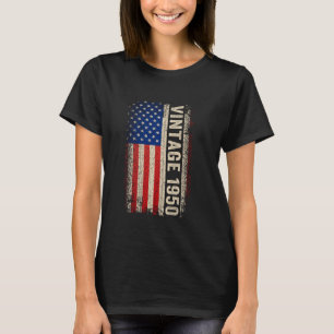 75 Year Old Vintage Born In 1950 75th Birthday Ame T-Shirt