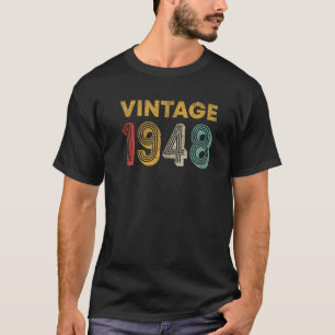 75 Years Old  Retro Vintage 1948 75th Birthday T-Shirt