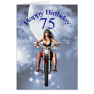 75e anniversaire avec une fille de motards
