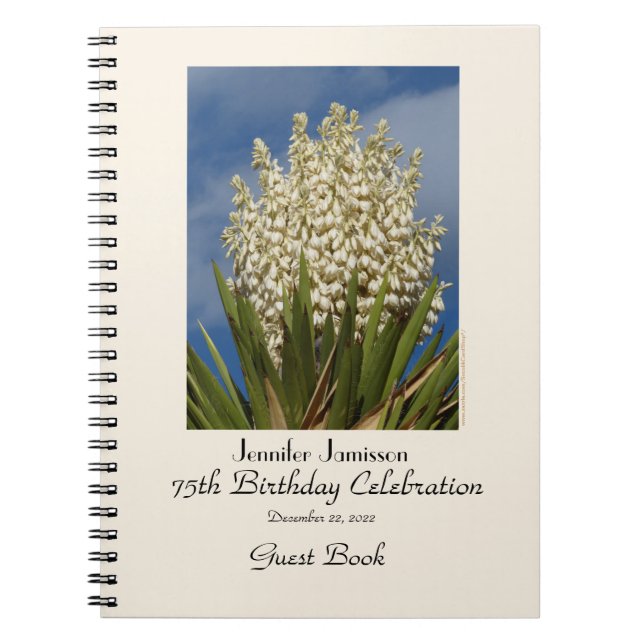 75e anniversaire de la fête Livre d'invité, Bloomi (Devant)