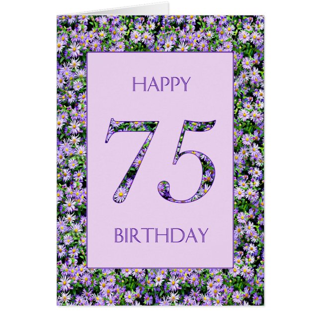75e anniversaire de marguerites violettes (Devant)