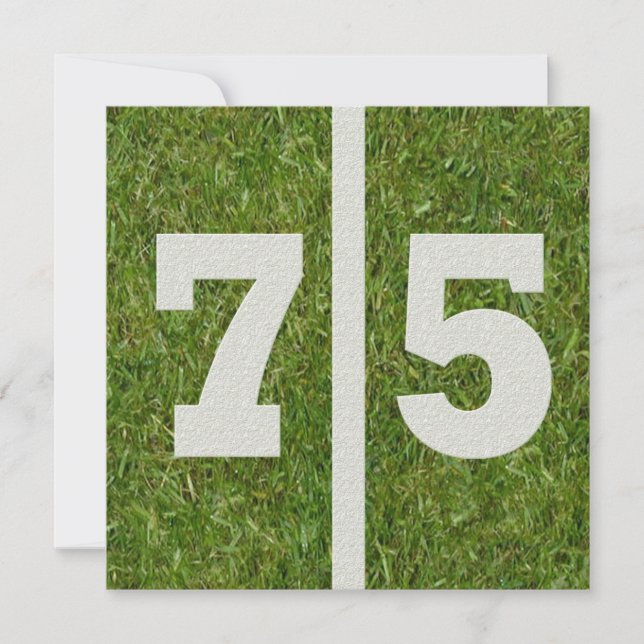 75e anniversaire Invitation (Devant)