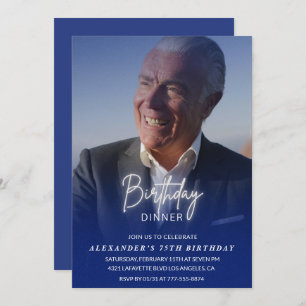 75e anniversaire invitation Anniversaire Dîner Pho