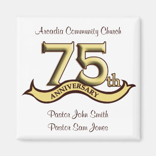 75th Anniversary Party Favours Magnet