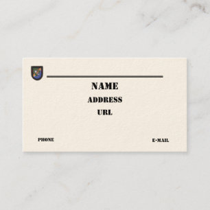 75th Army Rangers airborne  vets patch business Ca Business Card