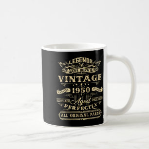 75th Birthday Gift For Vintage Legend Born 1950 75 Coffee Mug