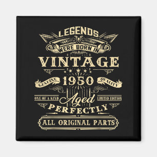 75th Birthday Gift For Vintage Legend Born 1950 75 Magnet