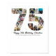 75th Birthday Number 75 Photo Collage Anniversary