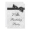 75th Birthday Party Damask and Faux Bow