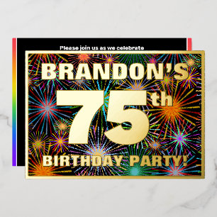 75th Birthday Party — Fun, Colourful Fireworks Loo