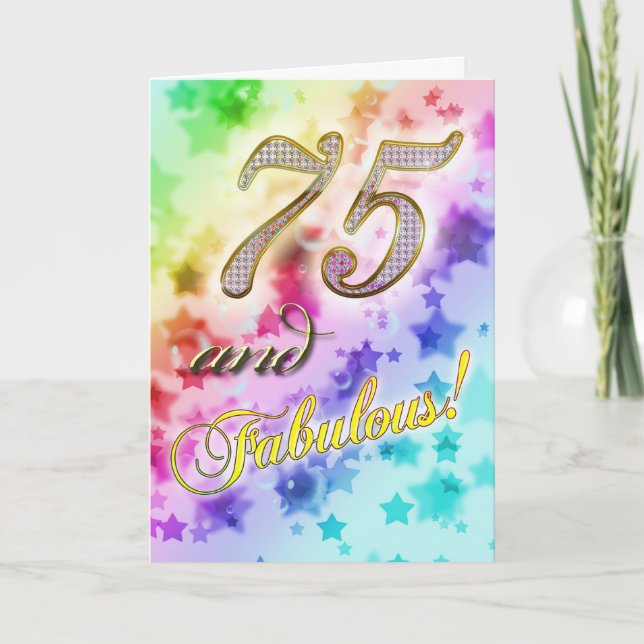 75th Birthday party Invitation (Front)