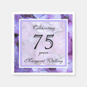 75th Birthday Party Paper Napkins