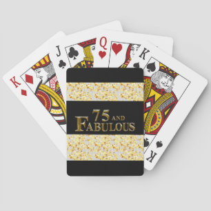 75th Birthday  Playing Cards