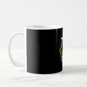 75th birthday squad tie dye 75 years old bday coffee mug