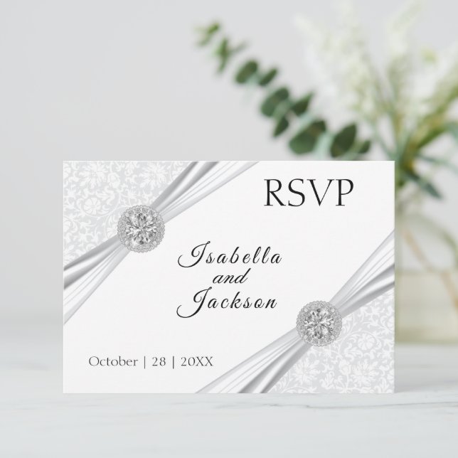 75th Diamond Anniversary  - RSVP Card (Standing Front)