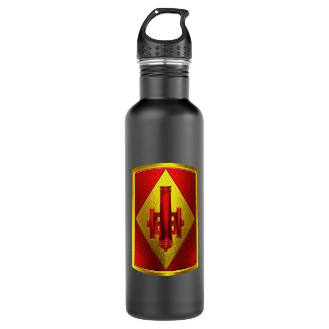 75th Field Artillery Brigade “Taut Lanyards”  710 Ml Water Bottle (Front)