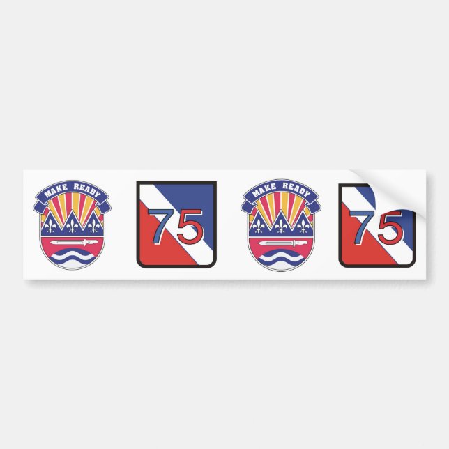 75th Make ready logos Bumper Sticker (Front)