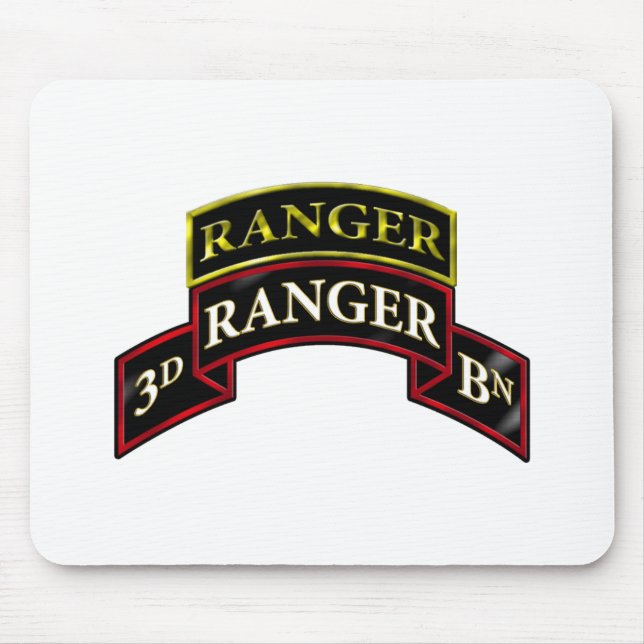 75th Ranger 3rd Battalion w/Tab Mouse Pad (Front)