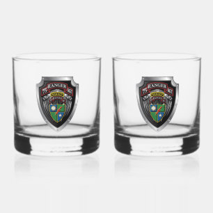 75th Ranger Regiment 2nd BAT Whiskey Glass