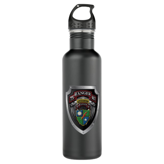 75th Ranger Regiment 2nd Battalion 2nd BAT  710 Ml Water Bottle (Front)