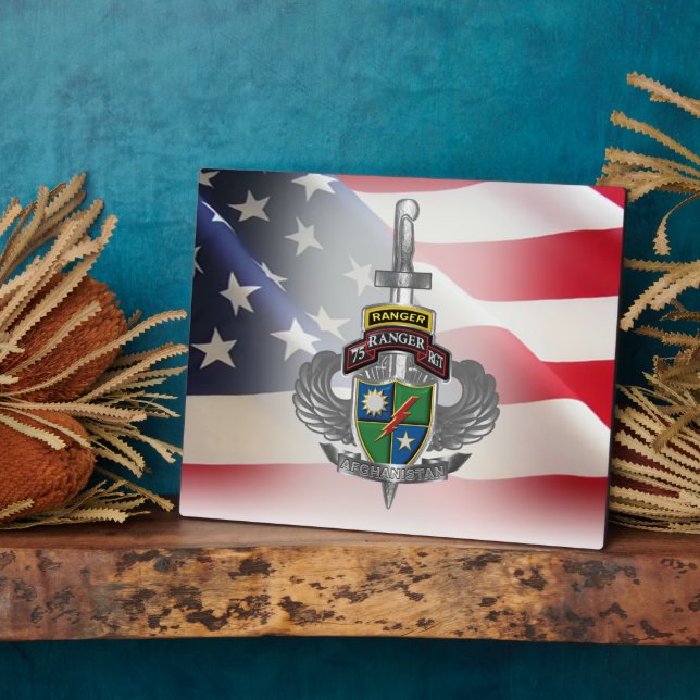 75th Ranger Regiment Afghanistan Veteran   Plaque (Side)