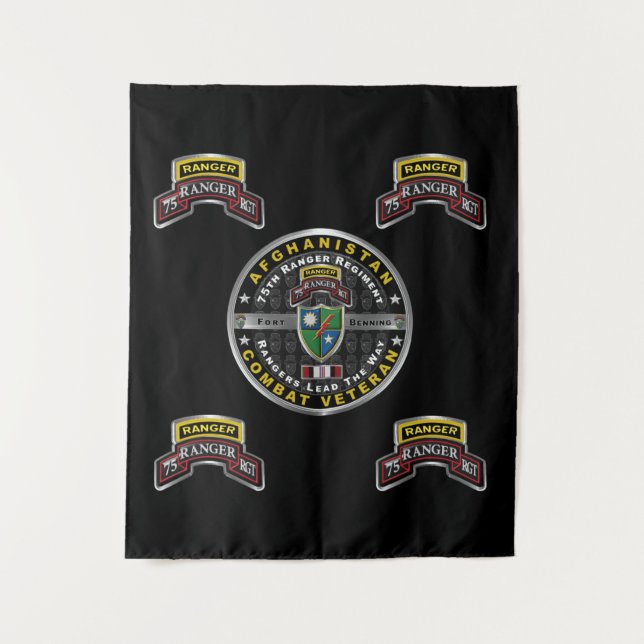 75th Ranger Regiment Afghanistan Veteran Tapestry (Front)