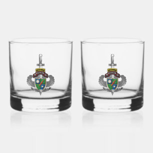 75th Ranger Regiment Afghanistan Veteran Whiskey Glass