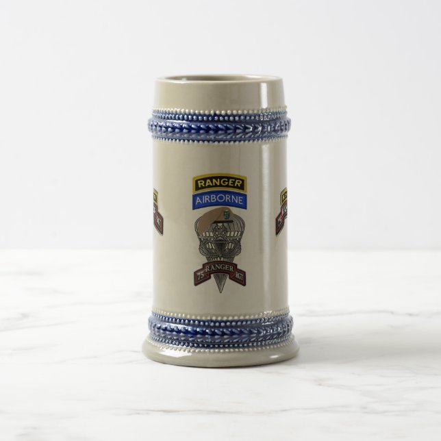75th Ranger Regiment  Beer Stein (Center)