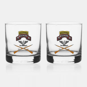 75th Ranger Regiment Colonel COL Whiskey Glass