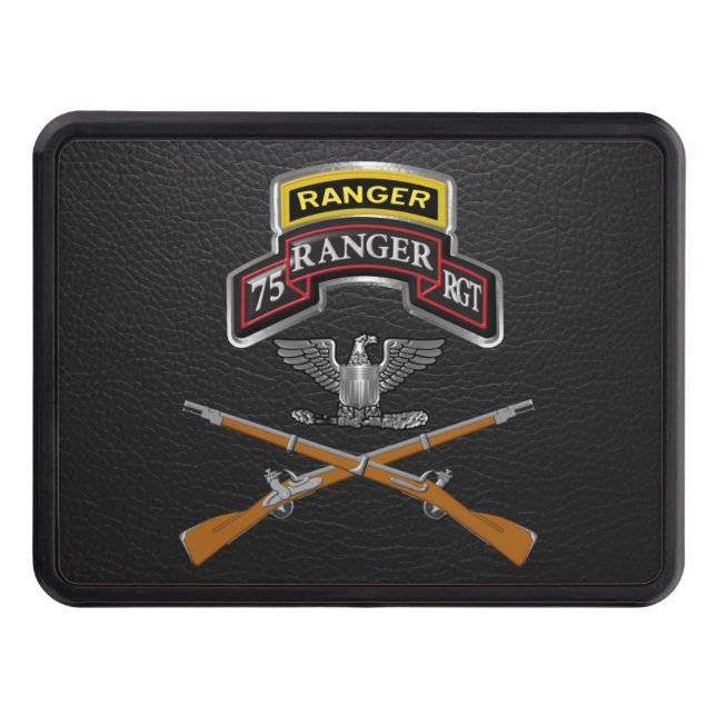 75th Ranger Regiment  Colonel  Trailer Hitch Cover (Front)
