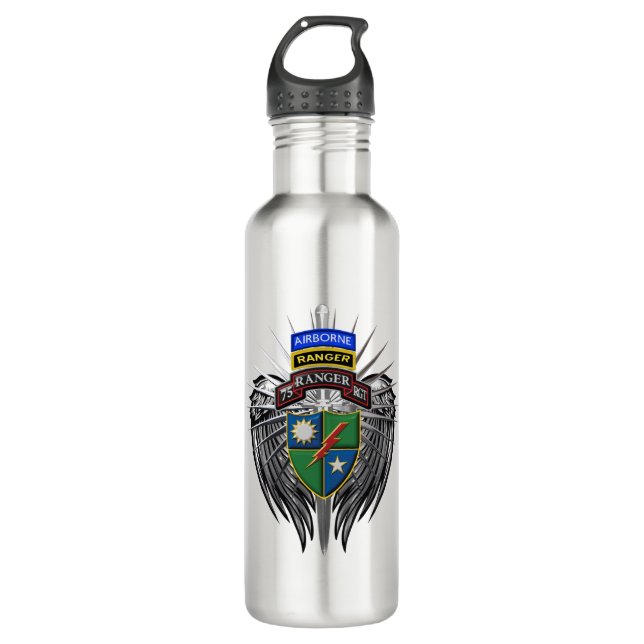 75th Ranger Regiment Custom  710 Ml Water Bottle (Front)
