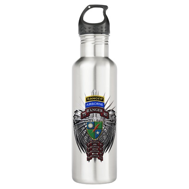75th Ranger Regiment Custom  710 Ml Water Bottle (Front)