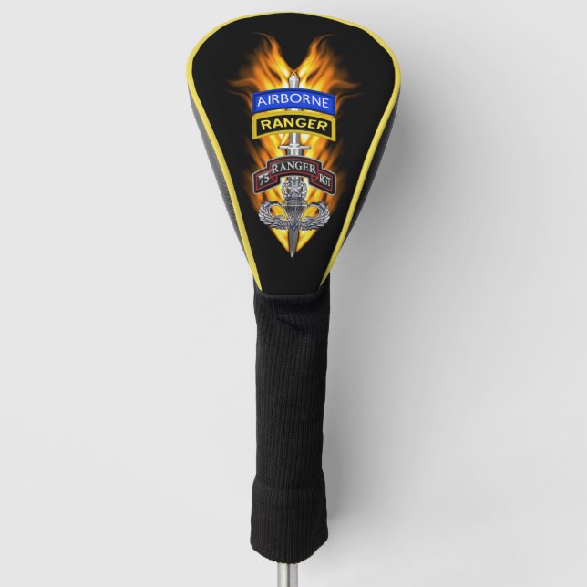 75th Ranger Regiment “Flaming Sword" Golf Head Cover (Front)