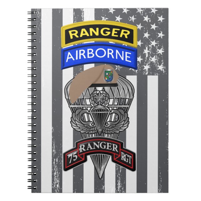 75th Ranger Regiment  Notebook (Front)