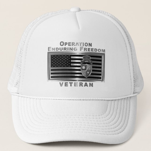 75th Ranger Regiment Operation Enduring Freedom Trucker Hat (Front)