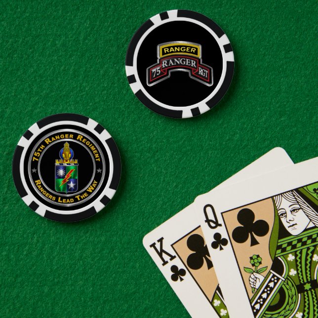 75th Ranger Regiment Poker Chips (Poker Table (Double))