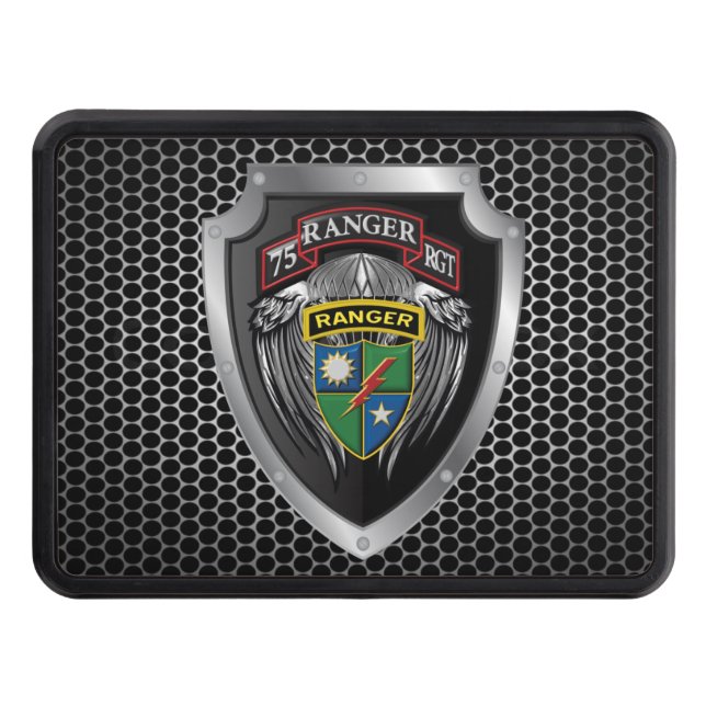 75th Ranger Regiment “Rangers Lead The Way” Hitch  Trailer Hitch Cover (Front)