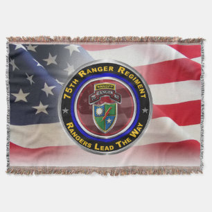 75th Ranger Regiment “Rangers Lead The Way” Throw Blanket