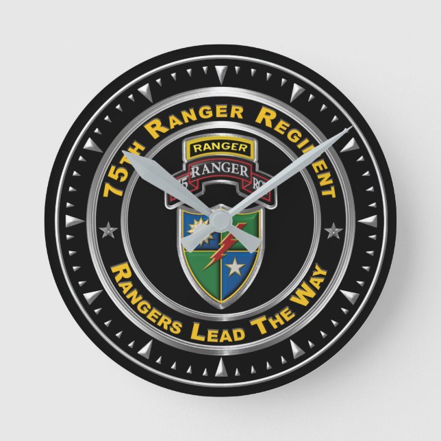 75th Ranger Regiment Round Clock (Front)