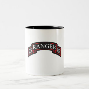 75th Ranger Regiment Scroll Two-Tone Coffee Mug