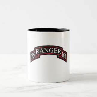 75th Ranger Regiment Scroll Two-Tone Coffee Mug