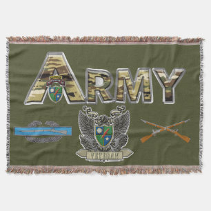 75th Ranger Regiment  Throw Blanket