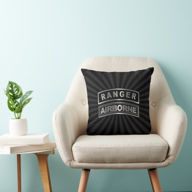75th Ranger Regiment  Throw Pillow (Chair)