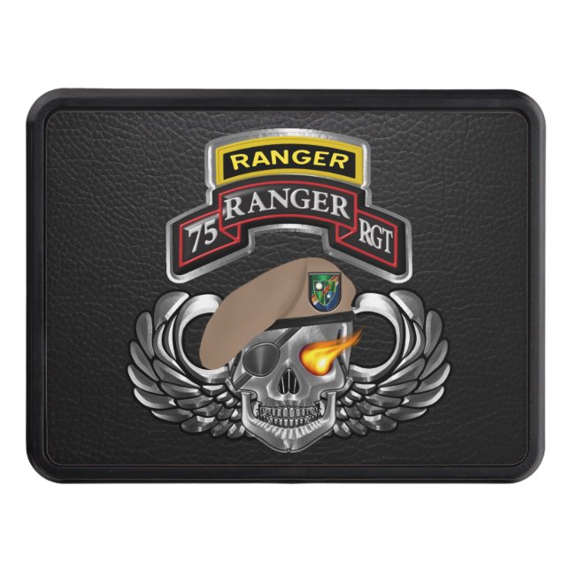 75th Ranger Regiment   Trailer Hitch Cover (Front)