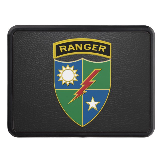 75th Ranger Regiment  Trailer Hitch Cover (Front)
