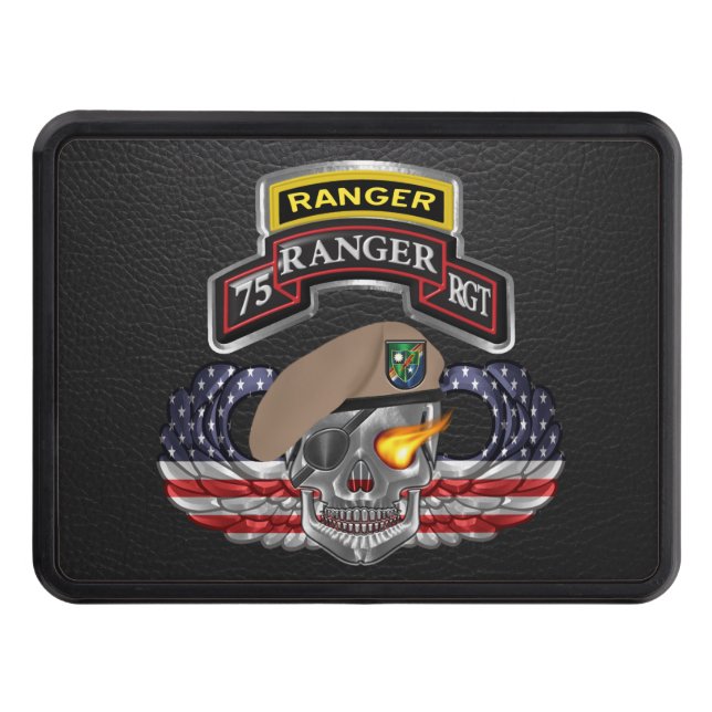 75th Ranger Regiment    Trailer Hitch Cover (Front)