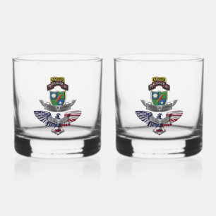 75th Ranger Regiment Veteran Whiskey Glass